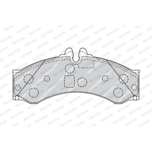 Bremsbelagsatz Scheibenbremse Ferodo FVR1879 Premier Eco Friction für Multicar