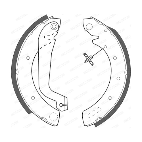 Bremsbackensatz Ferodo FSB517 Premier für Ford Nissan Hinterachse