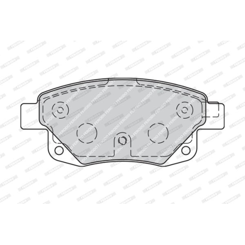 Bremsbelagsatz Scheibenbremse Ferodo FVR1930 Premier Eco Friction für Ford