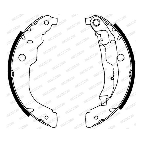 Bremsbackensatz Ferodo FSB694 Premier für Citroën Peugeot Citroën (df Psa) DS