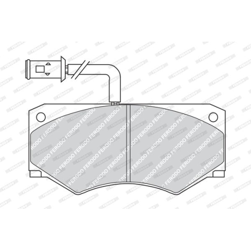 Bremsbelagsatz Scheibenbremse Ferodo FVR709 Premier für Iveco Vorderachse