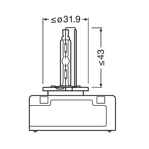 Glühlampe Fernscheinwerfer Ams-osram 66540 Xenarc® Original für