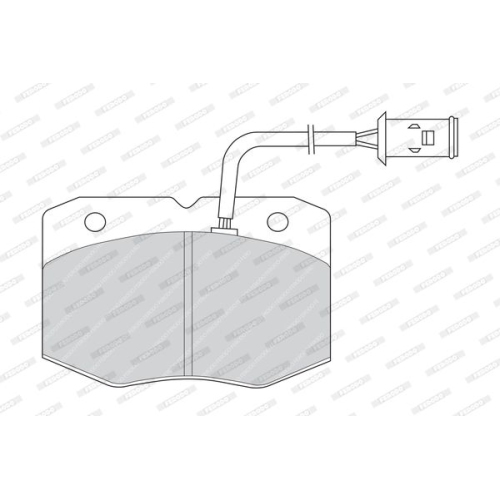 Bremsbelagsatz Scheibenbremse Ferodo FVR713 Premier Eco Friction für Iveco