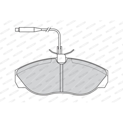 Bremsbelagsatz Scheibenbremse Ferodo FVR967 Premier Eco Friction für Citroën