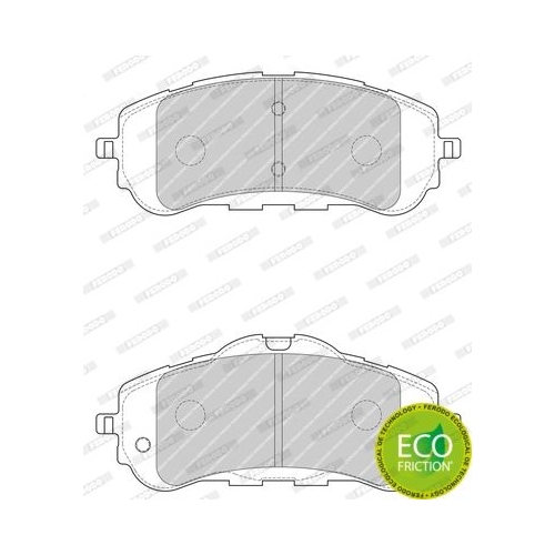 Bremsbelagsatz Scheibenbremse Ferodo FDB4764 Premier Eco Friction für Citroën