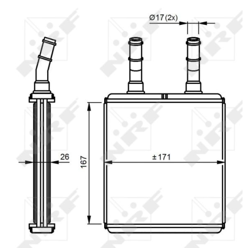 Wärmetauscher Innenraumheizung Nrf 54291 für Hyundai