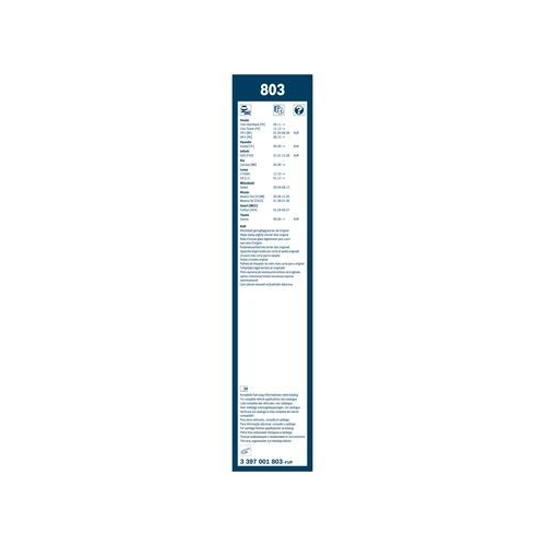 Wischblatt Bosch 3397001803 Twin für Vorne