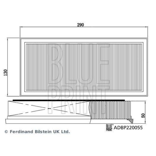 Luftfiltersatz Blue Print ADBP220055 für Mercedes Benz Mercedes Benz