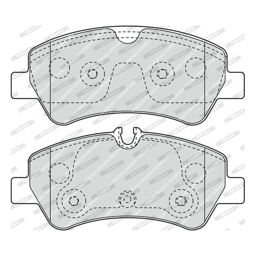 Bremsbelagsatz Scheibenbremse Ferodo FVR4398 Premier Eco Friction für Ford