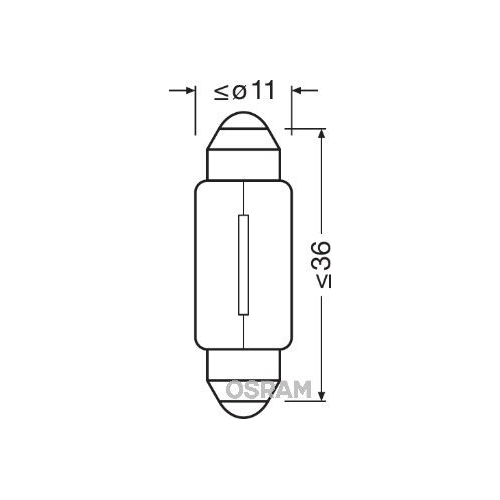 Glühlampe Einstiegsleuchte Ams-osram 6418-02B Original für Fußraum Hinten Vorne