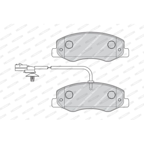 Bremsbelagsatz Scheibenbremse Ferodo FVR4349 Premier Eco Friction für Nissan