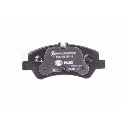 Bremsbelagsatz Scheibenbremse Hella Pagid 8DB 355 025-161 für Ford Hinterachse