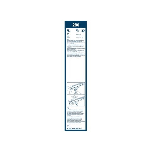 Wischblatt Bosch 3397118801 Twin für Mercedes Benz Mercedes Benz VW Vorne