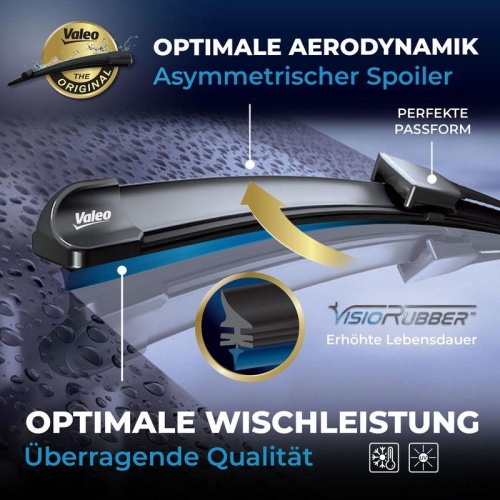 Wischblatt Valeo 577865 Silencio Flat Blade Set für Mercedes Benz Mercedes Benz