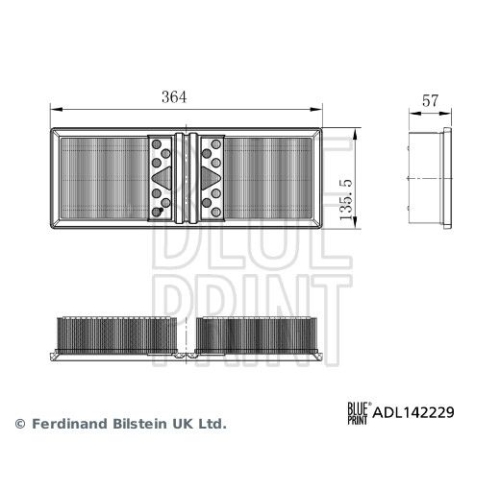 Luftfilter Blue Print ADL142229 für Alfa Romeo