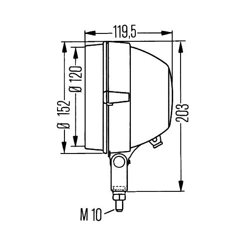 Arbeitsscheinwerfer Hella 1G3 005 760-221 für Daf Iveco Man Scania Tatra Hyundai