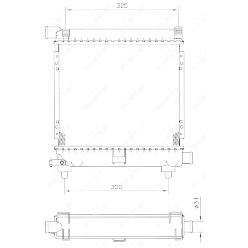 Kühler Motorkühlung Nrf 507662 Easy Fit für Mercedes Benz Mercedes Benz