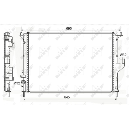 Kühler Motorkühlung Nrf 53118 Easy Fit für Lada Renault Dacia