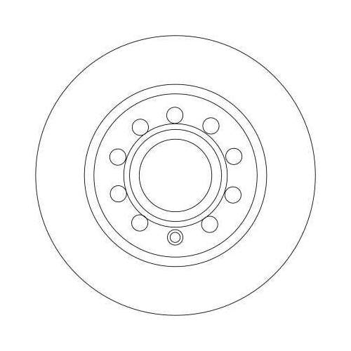 TRW 2X Bremsscheibe Hinterachse für Audi Seat Skoda VW