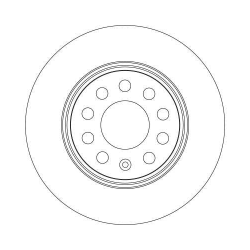 TRW 2X Bremsscheibe Hinterachse für Audi Seat Skoda VW Vw (faw) Vw (svw)