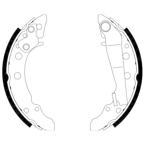 Bremsbackensatz Hella Pagid 8DB 355 000-111 für Audi Seat Skoda VW Hinterachse