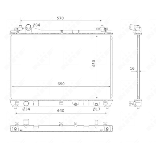 Kühler Motorkühlung Nrf 53917 für Suzuki