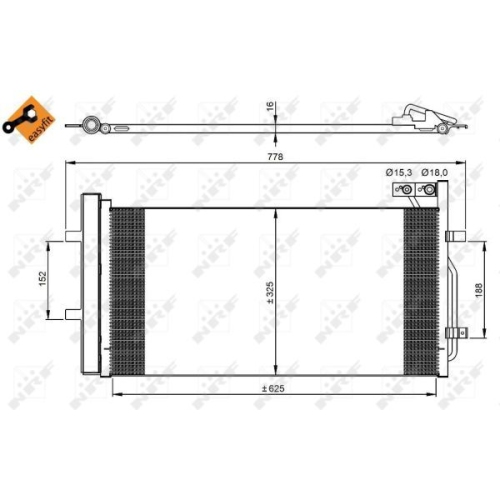 Kondensator Klimaanlage Nrf 350029 Easy Fit für Audi