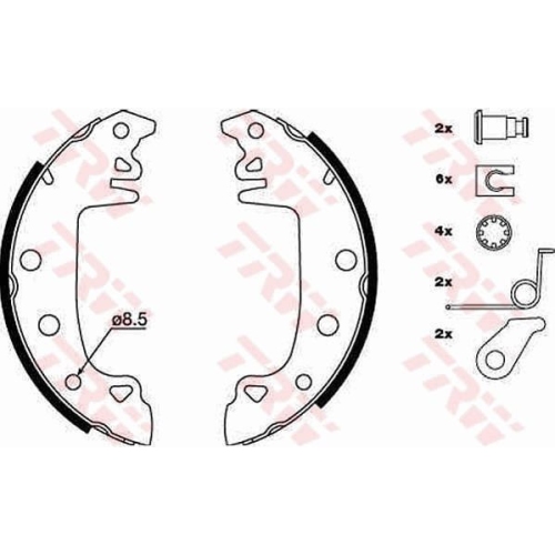 Bremsbackensatz Trw GS8315 für Alfa Romeo Citroën Peugeot Renault Talbot Dacia