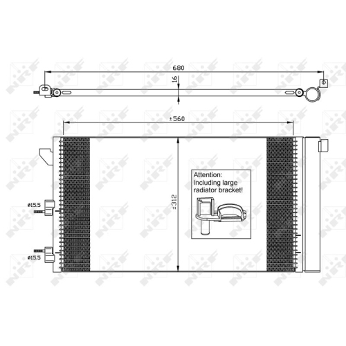 Kondensator Klimaanlage Nrf 35921 Easy Fit für Fiat