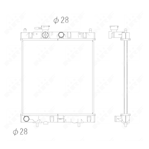 Kühler Motorkühlung Nrf 52060 für Nissan