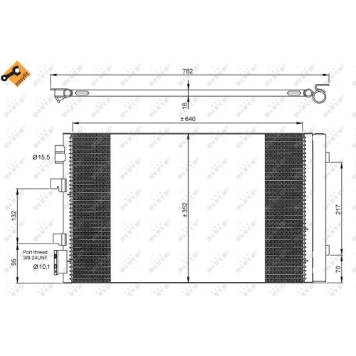 Kondensator Klimaanlage Nrf 35938 Easy Fit für Renault