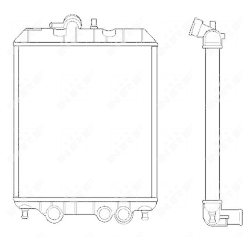 Kühler Motorkühlung Nrf 53618 für Piaggio