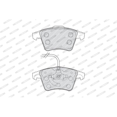 Bremsbelagsatz Scheibenbremse Ferodo FVR1642 Premier Eco Friction für VW