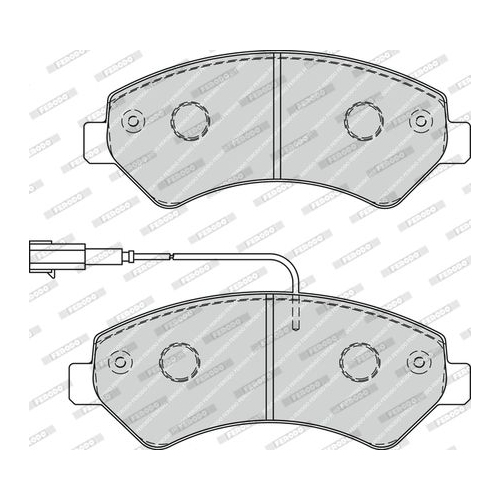 Bremsbelagsatz Scheibenbremse Ferodo FVR1925 Premier Eco Friction für Citroën