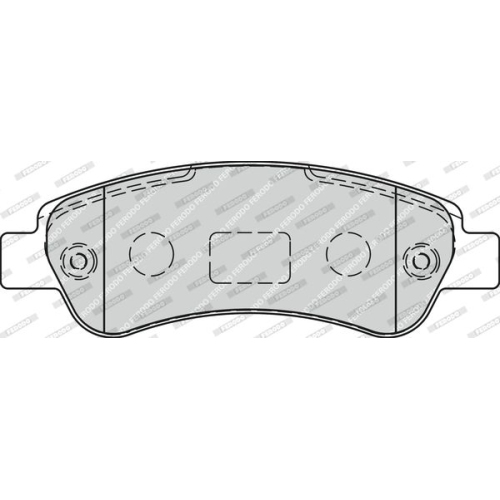 Bremsbelagsatz Scheibenbremse Ferodo FVR1927 Premier Eco Friction für Citroën