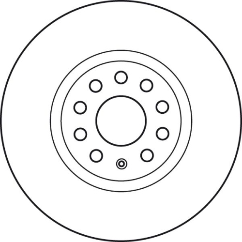 TRW 1X Bremsscheibe für Audi Seat Skoda VW Vw (faw) Vw (svw) Cupra