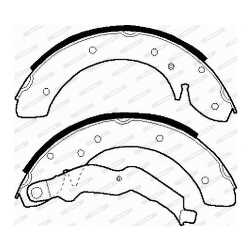 Bremsbackensatz Ferodo FSB529 Premier für Renault Hinterachse