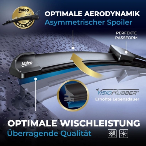 Wischblatt Valeo 577996 Silencio Flat Blade Set für Nissan Vorne