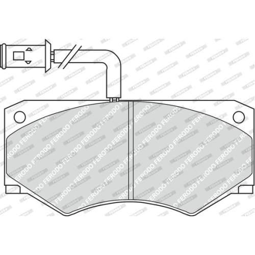 Bremsbelagsatz Scheibenbremse Ferodo FVR709 Premier für Iveco Vorderachse