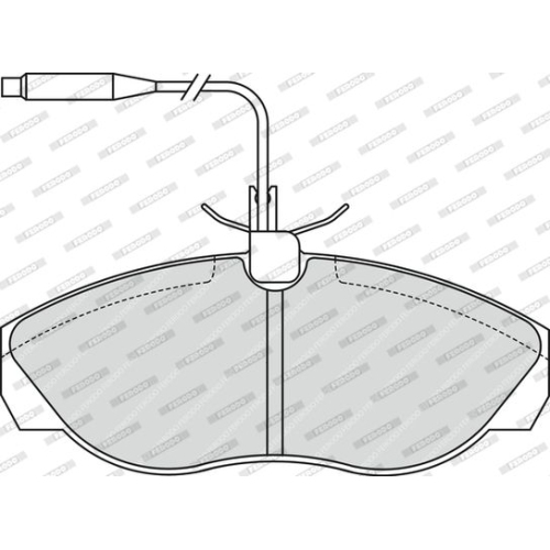 Bremsbelagsatz Scheibenbremse Ferodo FVR967 Premier Eco Friction für Citroën