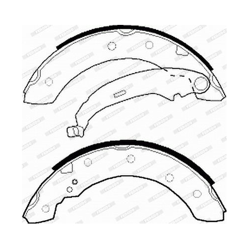 Bremsbackensatz Ferodo FSB519 Premier für Citroën MG Peugeot Renault Dacia