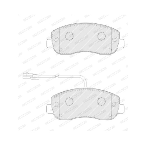 Bremsbelagsatz Scheibenbremse Ferodo FVR4347 Premier Eco Friction für Nissan