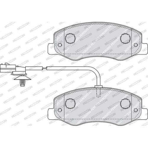 Bremsbelagsatz Scheibenbremse Ferodo FVR4349 Premier Eco Friction für Nissan