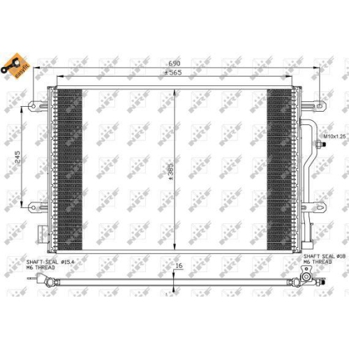 Kondensator Klimaanlage Nrf 35465 Easy Fit für Audi