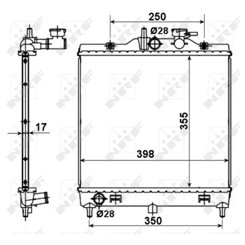 Kühler Motorkühlung Nrf 53489 Easy Fit für Kia