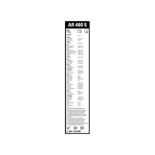 Wischblatt Bosch 3397118900 Aerotwin Retrofit für VW Vorne