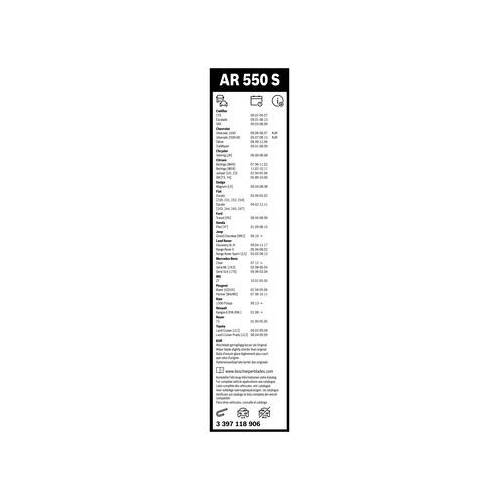 Wischblatt Bosch 3397118906 Aerotwin Retrofit für Vorne