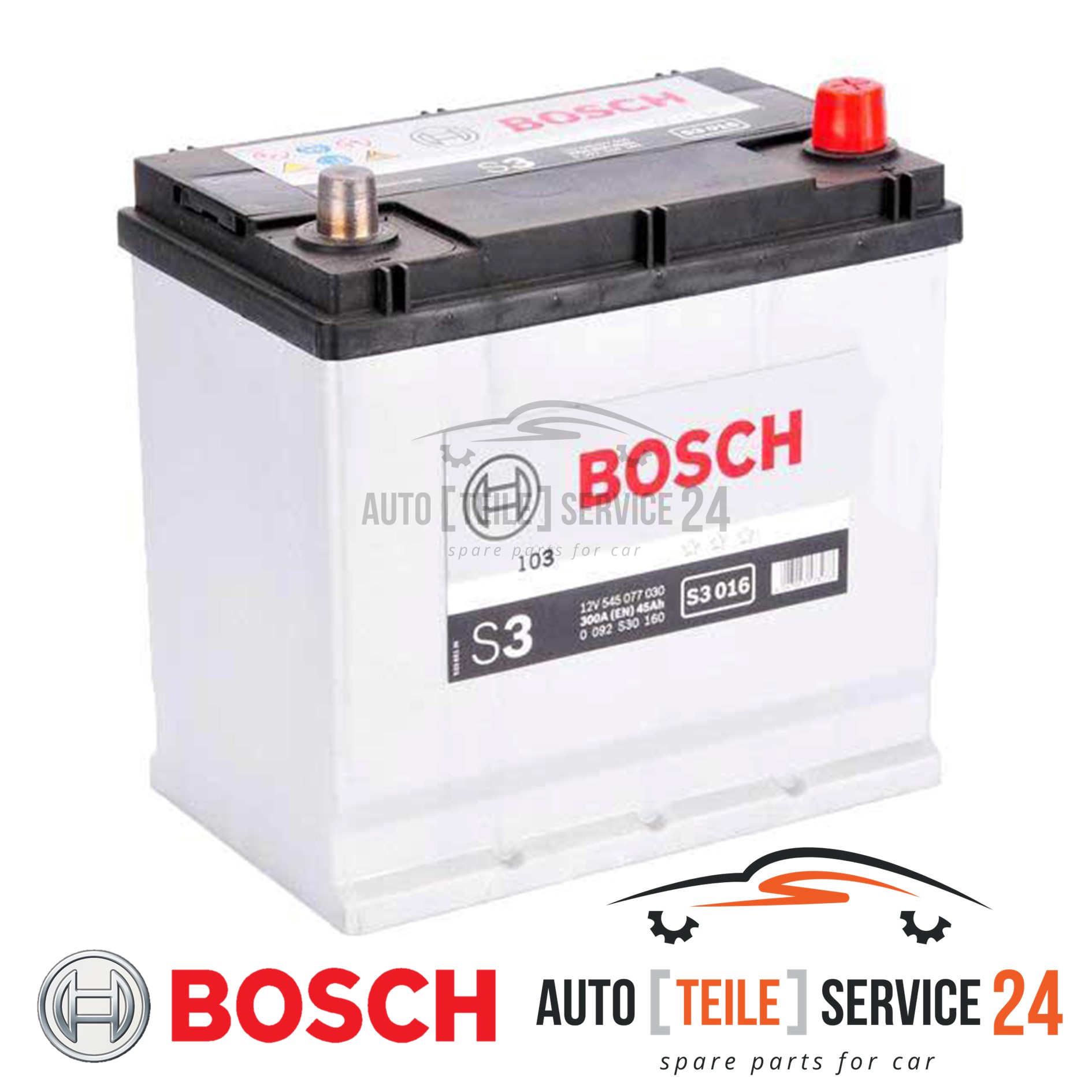 Starterbatterie Bosch 0092S30160 S3 für Citroën Ford Peugeot Renault Rover Volvo