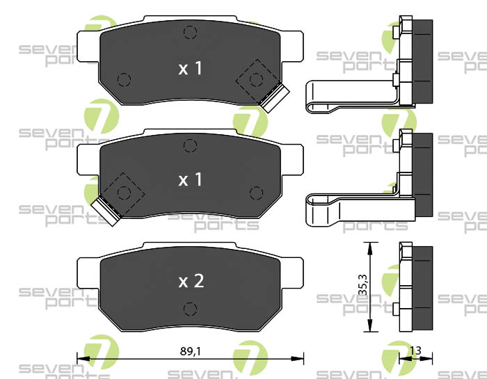 Bremsbeläge für HONDA CIVIC HONDA INTEGRAHONDA PRELUDE