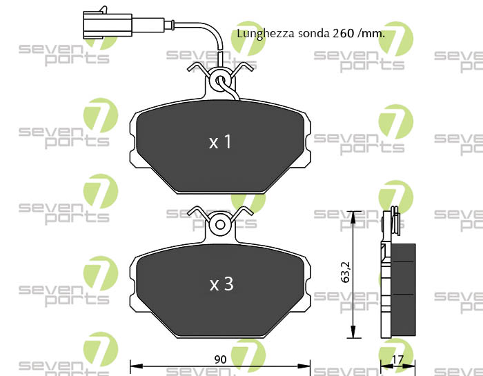 Bremsbeläge für FIAT TEMPRA FIAT TIPO LANCIA DEDRA